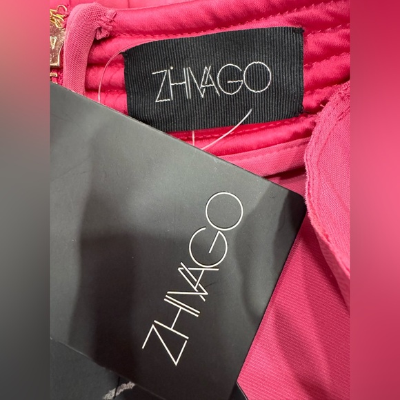 ZHIVAGO 976B The Heiress Gown in Damask Battle Line Long Sleeve Maxi Dress - Picture 11 of 14